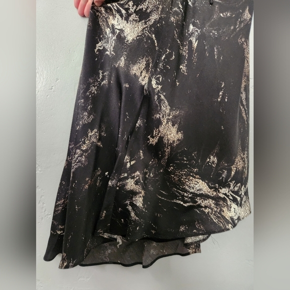 NWT All Saints Alexia Titania Silk Asymmetrical Sill Blend Dress Sz 8 - Picture 10 of 14